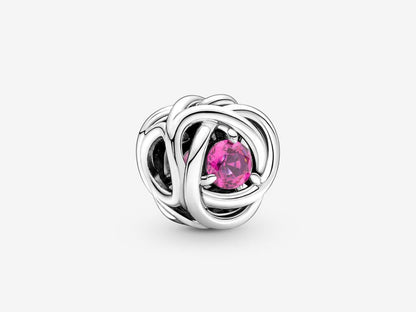 October Pink Eternity Circle Charm