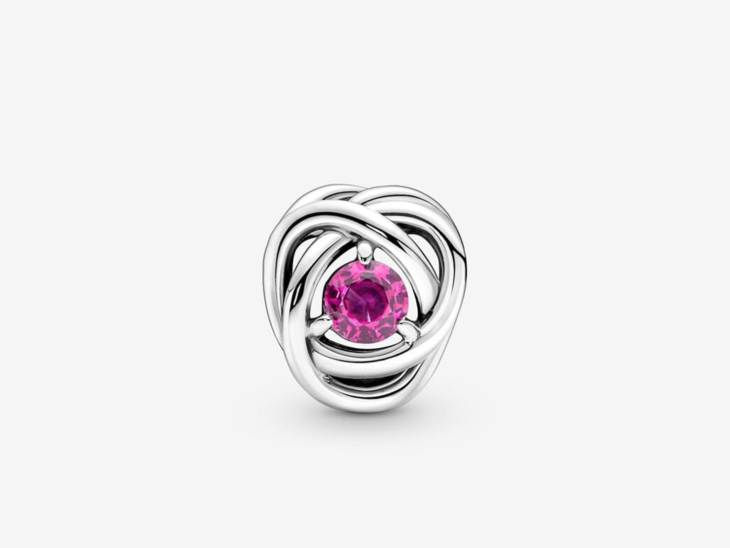 October Pink Eternity Circle Charm