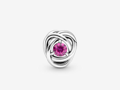 October Pink Eternity Circle Charm