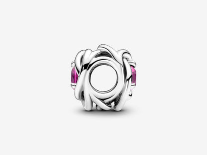 October Pink Eternity Circle Charm