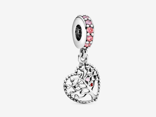 Pink Family Tree Charm