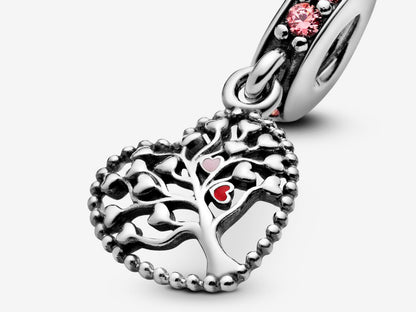 Pink Family Tree Charm