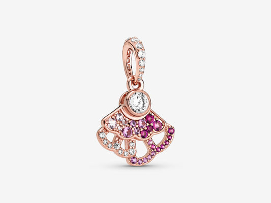 Pink Fan-Shaped Charm