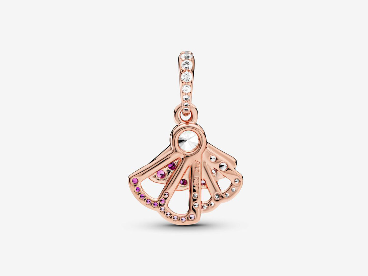 Pink Fan-Shaped Charm
