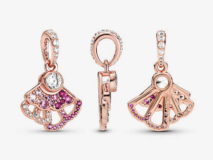 Pink Fan-Shaped Charm