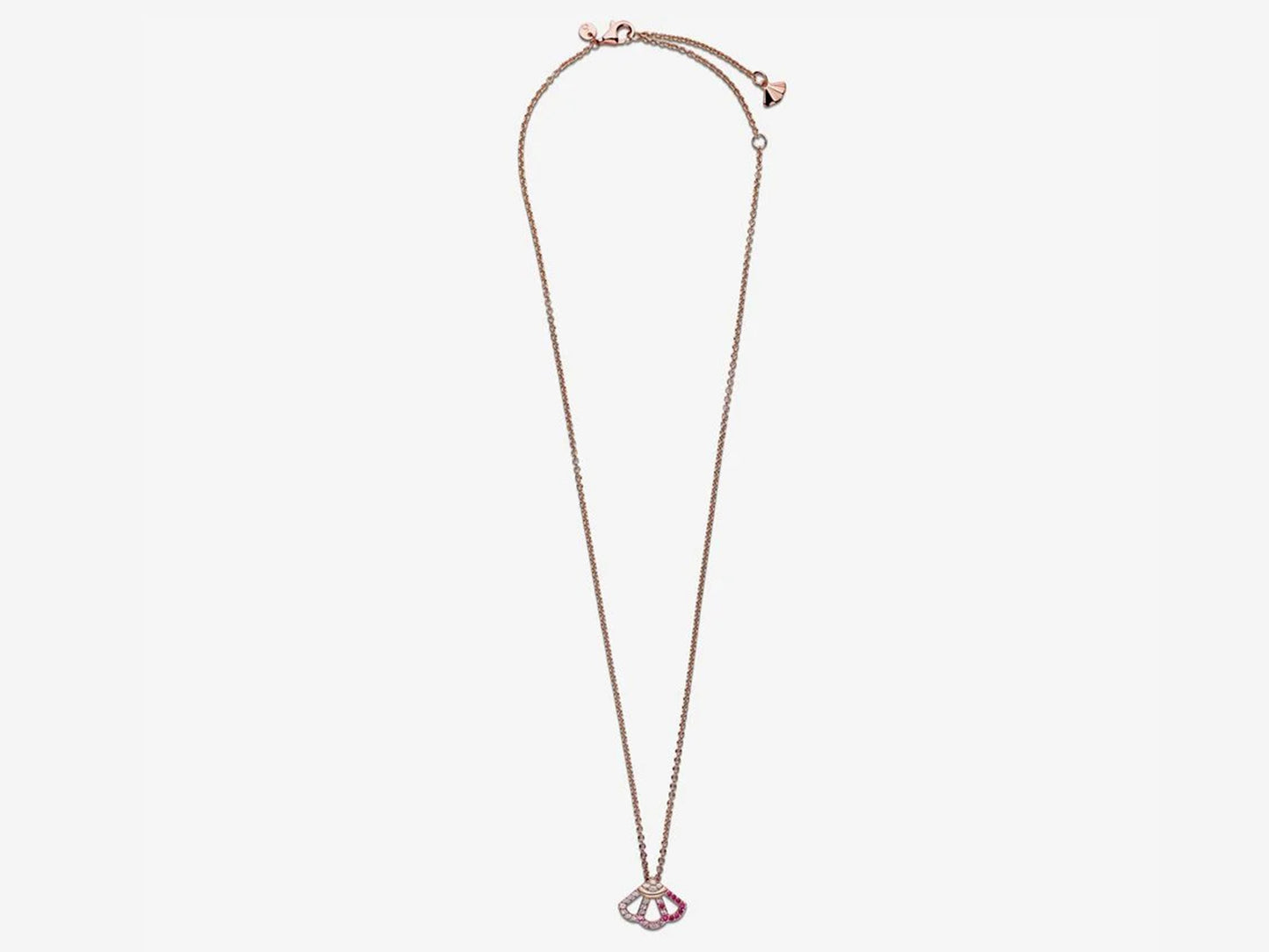 Pink Fan Choker Necklace