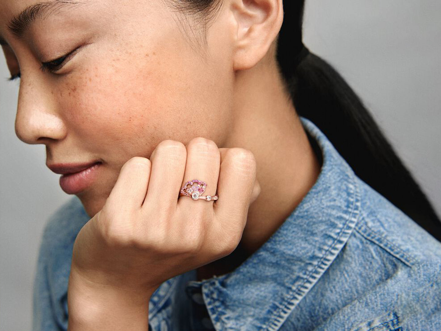 Pink Fan Ring