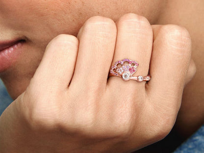 Pink Fan Ring