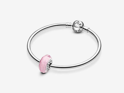 Pink Glass Dangle Charm