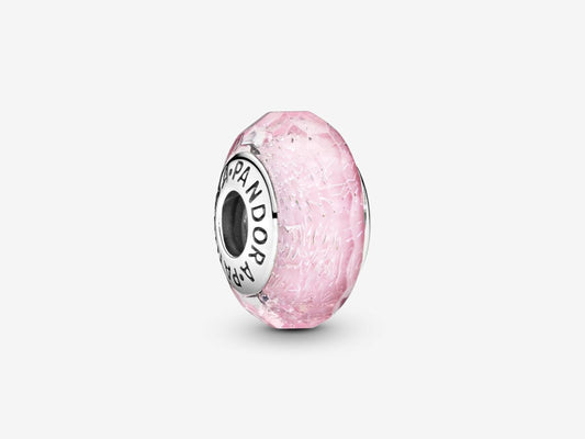 Pink Glass Dangle Charm