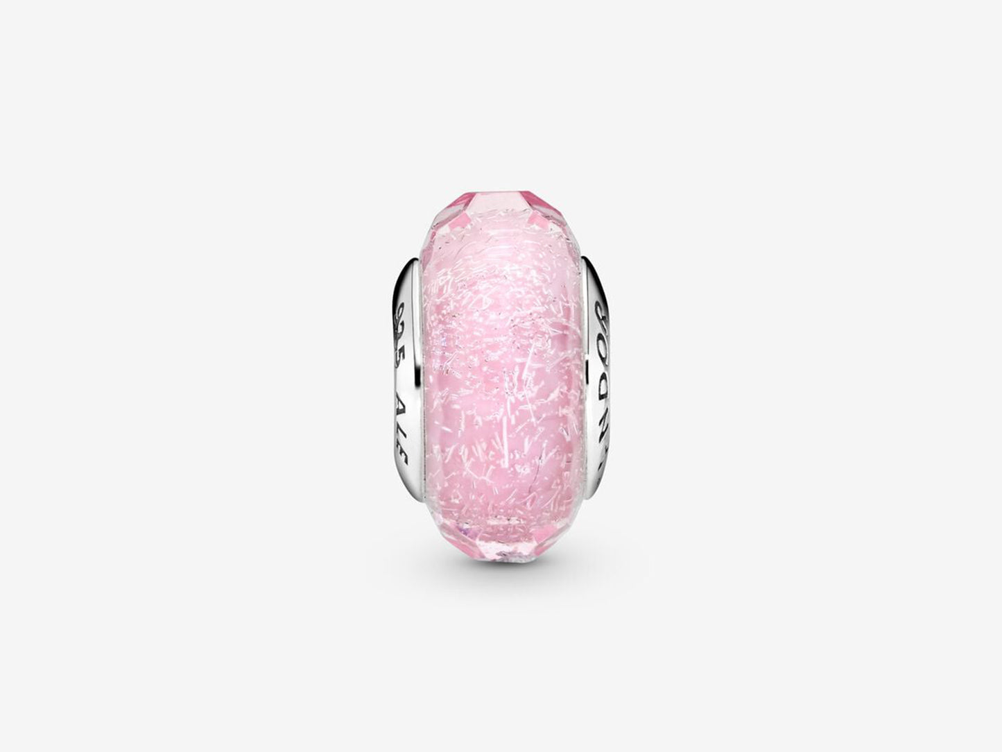 Pink Glass Dangle Charm