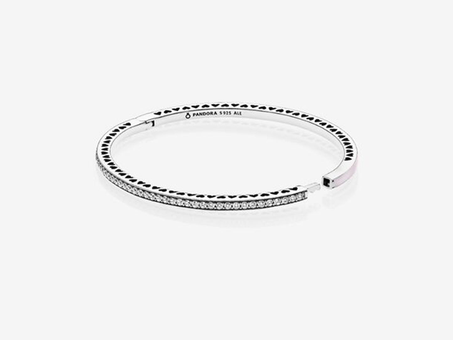 Pink Heart Charm Bracelet