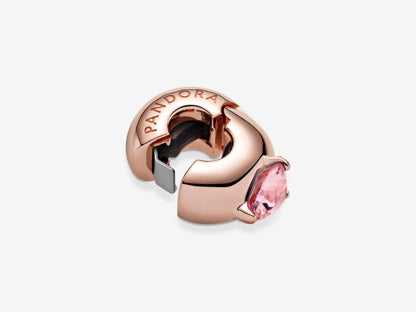 Pink Heart Clip Charm