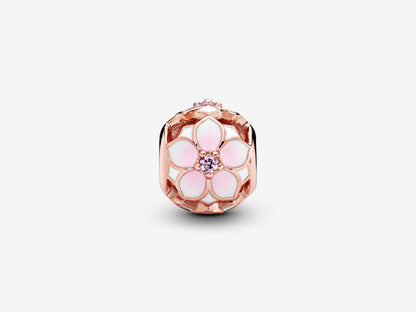 Pink Magnolia Dangle Charm