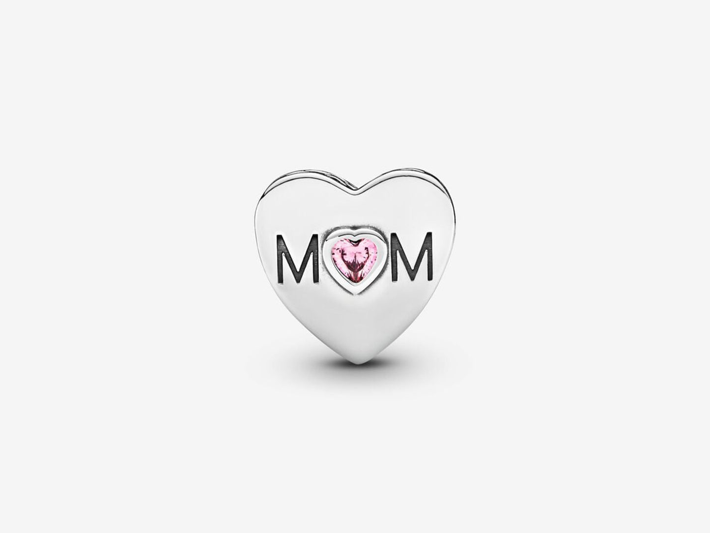 Pink Mother's Heart Charm