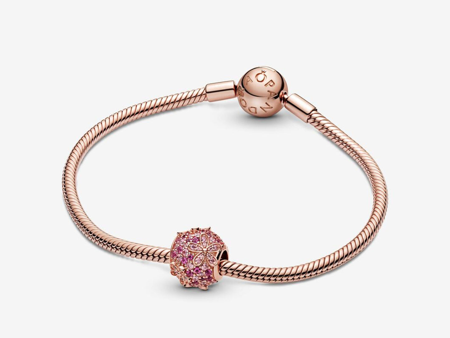 Pink Pavé Daisy Charm