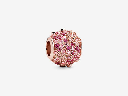 Pink Pavé Daisy Charm