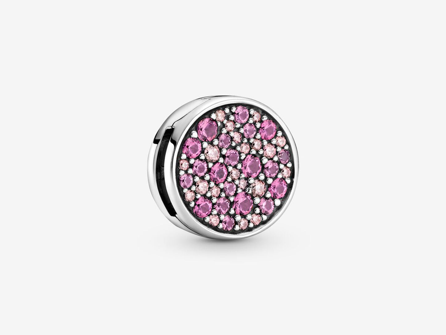 Pink Pavé Gem Clip Charm