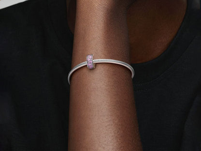 Pink Pavé Clip Charm