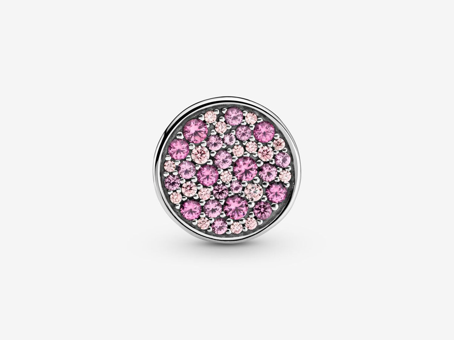 Pink Pavé Gem Clip Charm