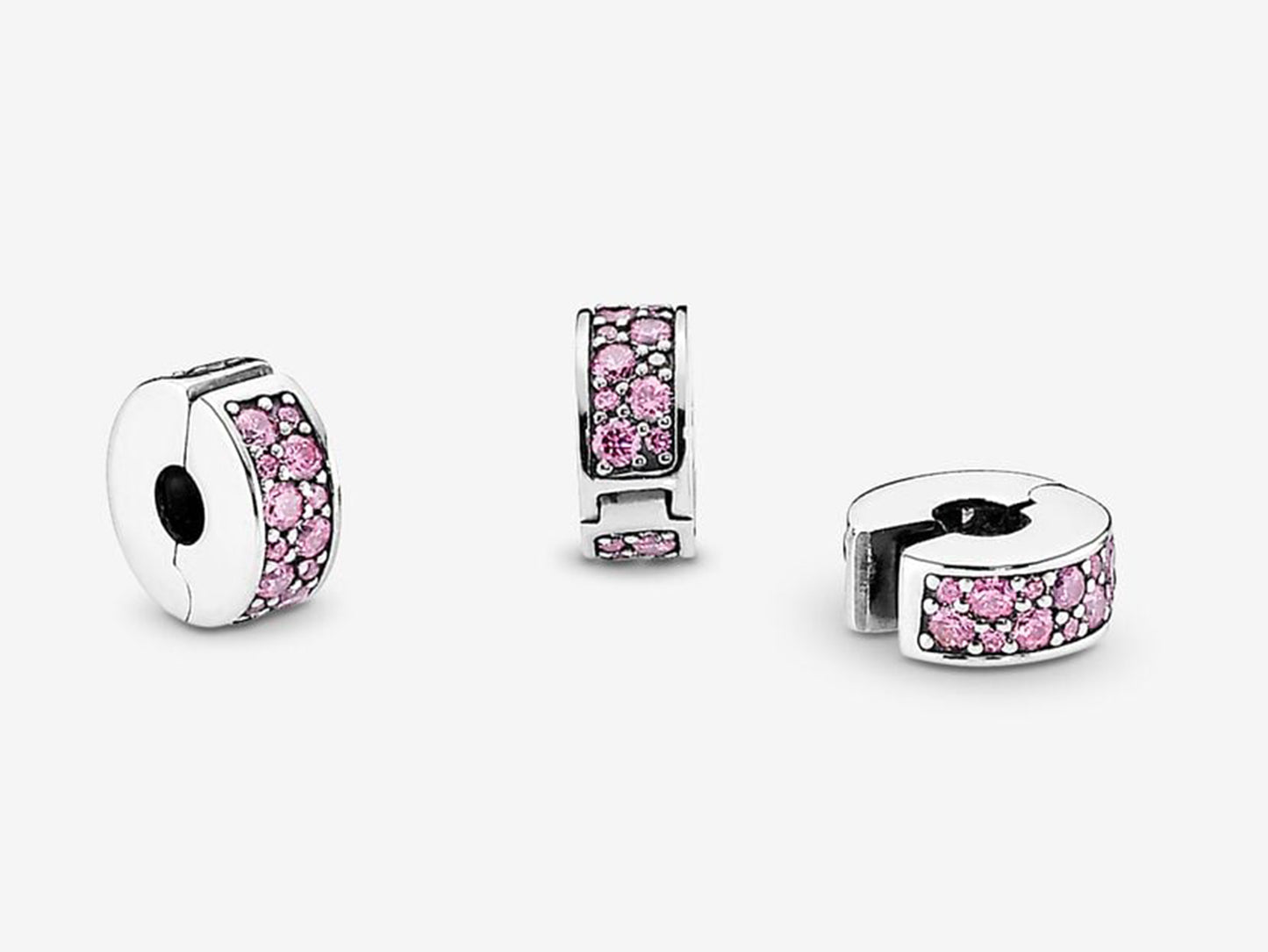 Pink Pavé Clip Charm