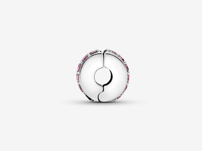 Pink Sparkling Row Clip Charm