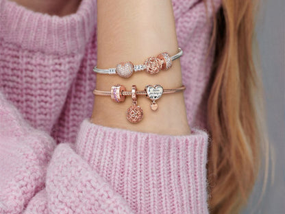 Pink Sparkle Clip Charm