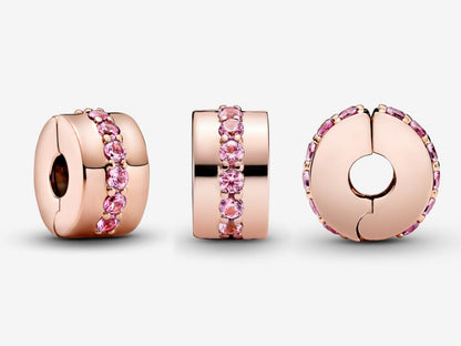 Pink Sparkle Clip Charm
