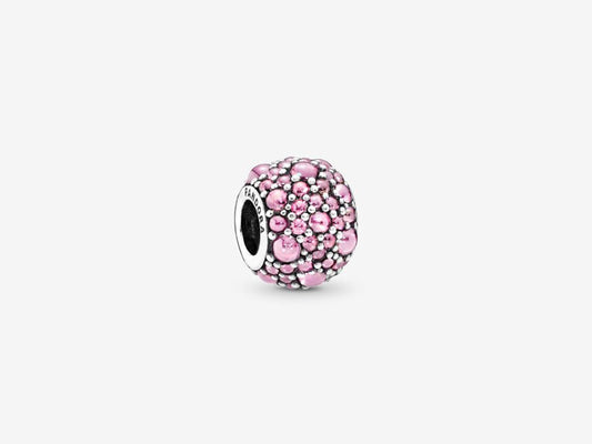 Pink Sparkling Droplet Charm