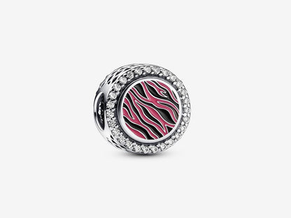 Pink Zebra Charm