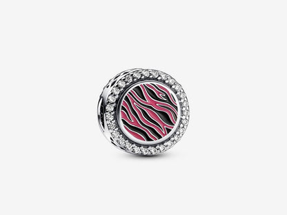 Pink Zebra Charm