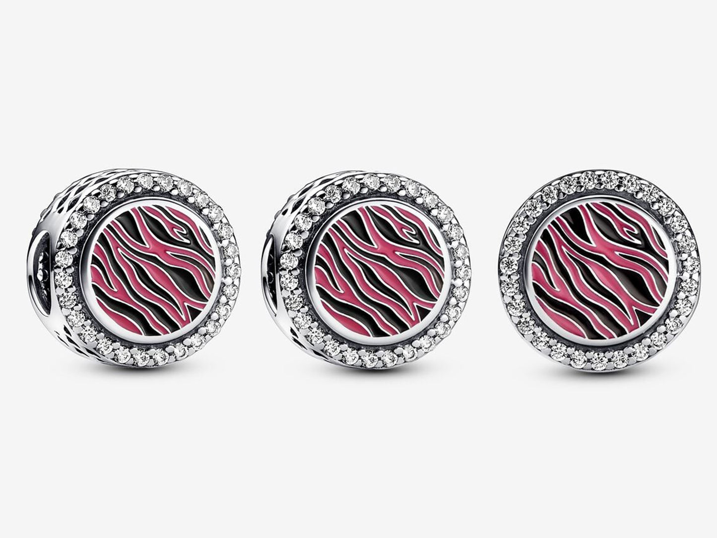 Pink Zebra Charm