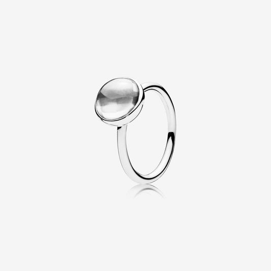 Poetic Droplet Gem Ring