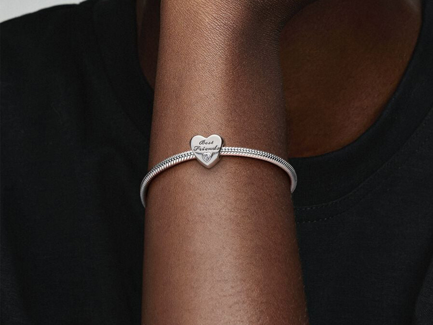 Polished "Best Friends" Charm