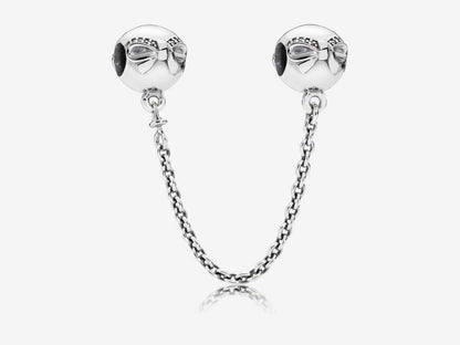 Pretty Bow Safety Chain Charm