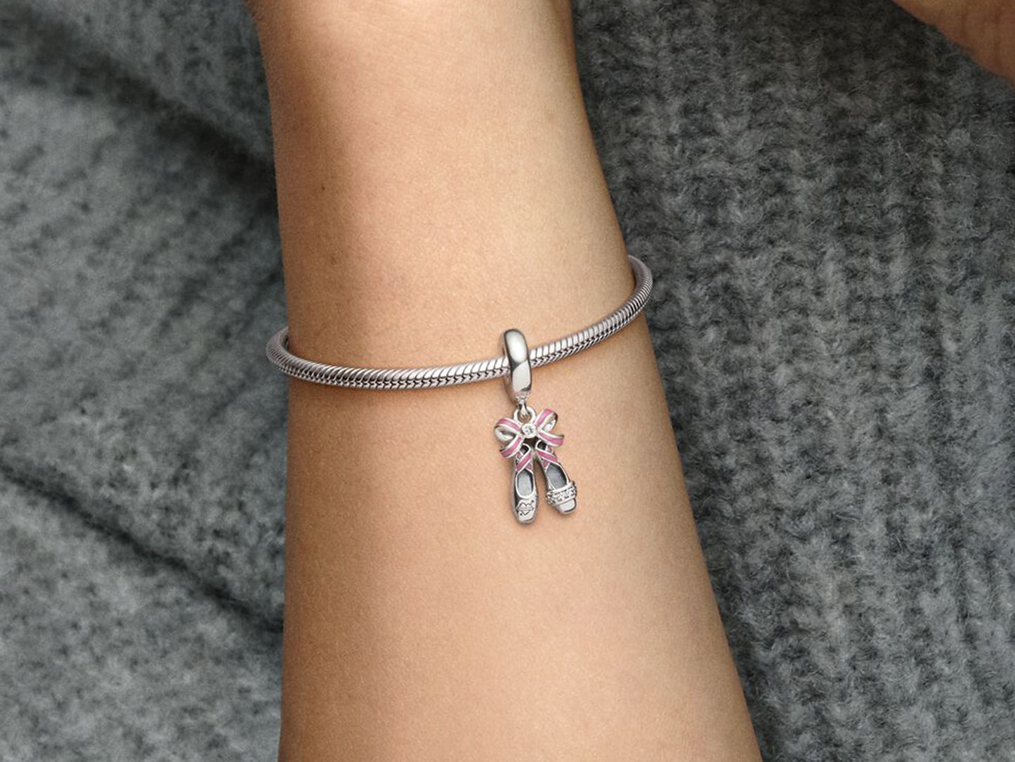 Punk Ballet Shoe Charm