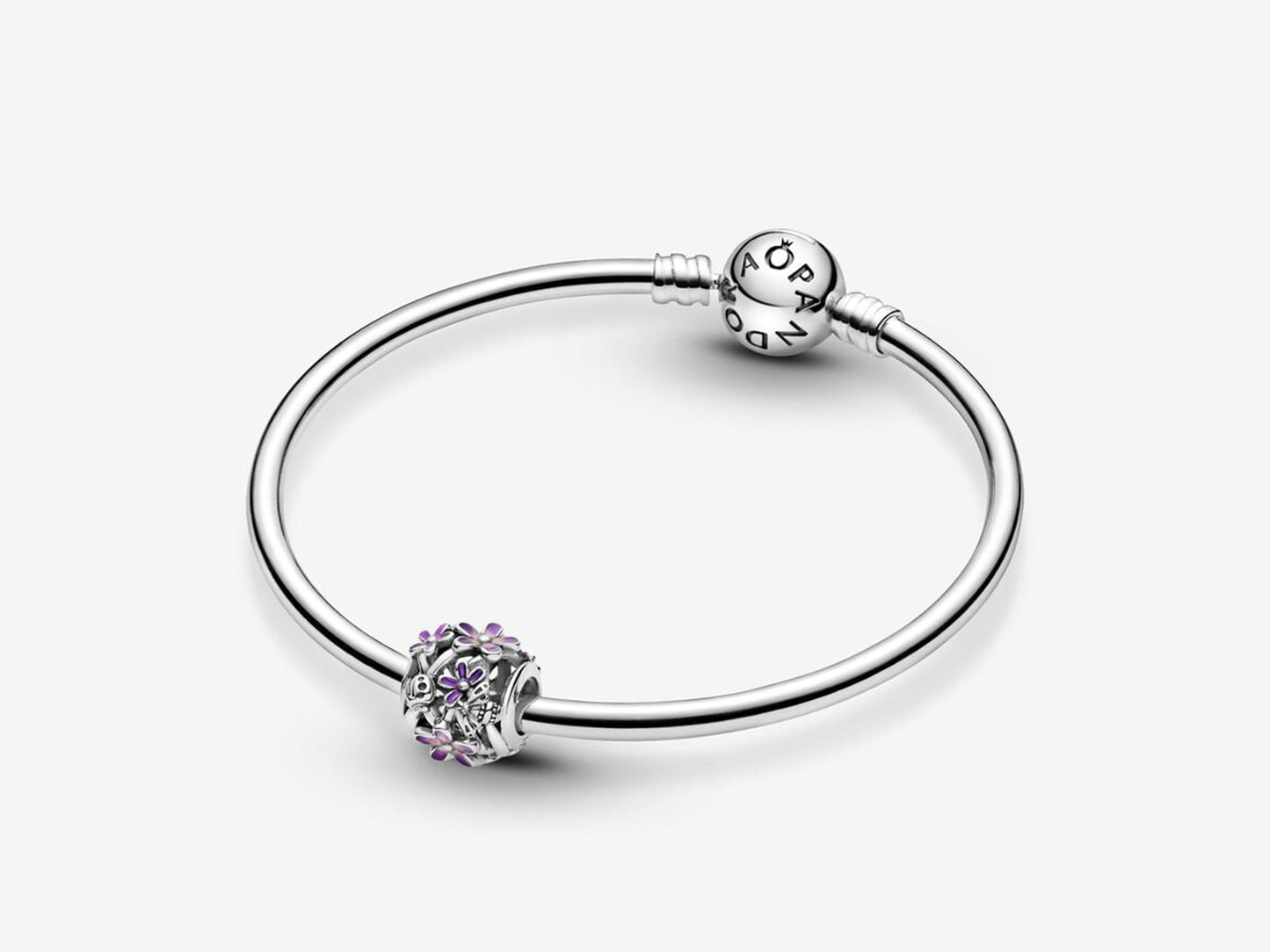 Openwork Purple Daisy Charm