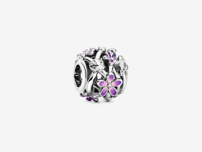 Openwork Purple Daisy Charm