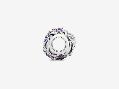 Openwork Purple Daisy Charm