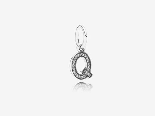 Radiant  Letter Q Charm