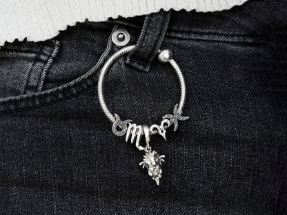 Sparkling Aries Zodiac Charm