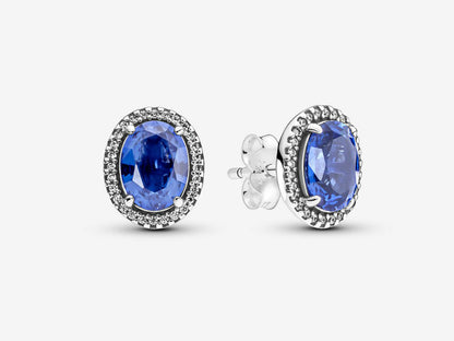 Sparkling Statement Halo Stud Earrings