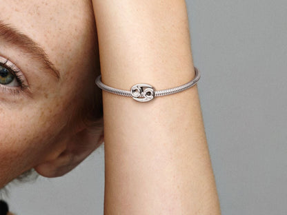 Sparkling Cancer Zodiac Charm