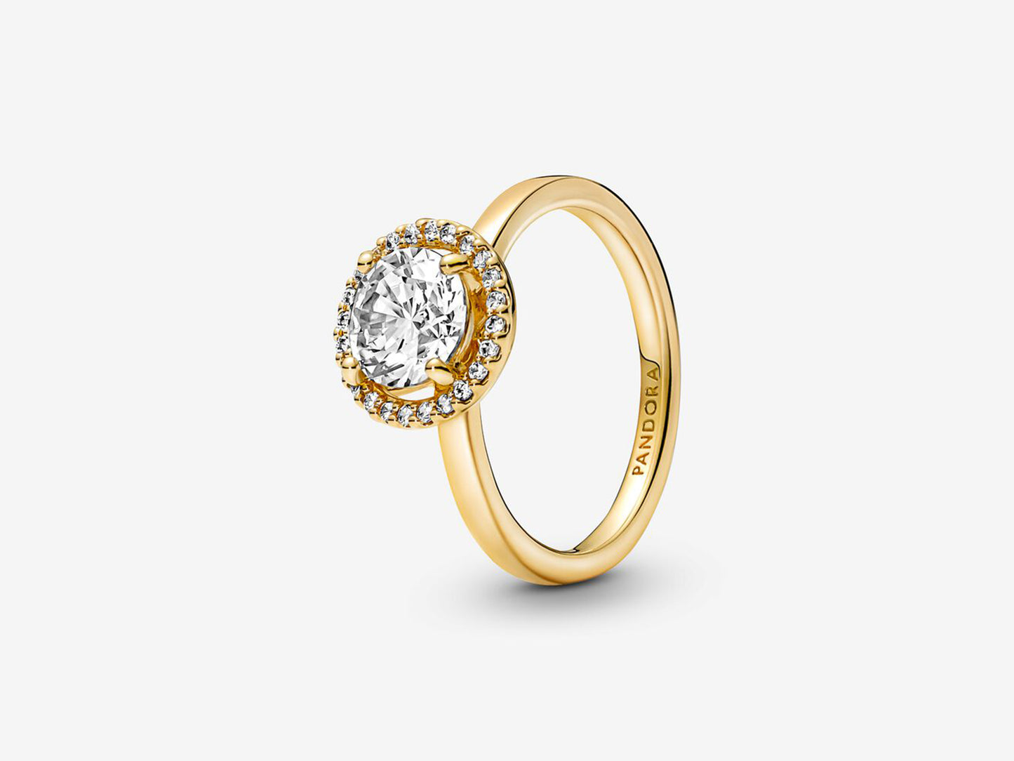 Sparkling Round Halo Ring