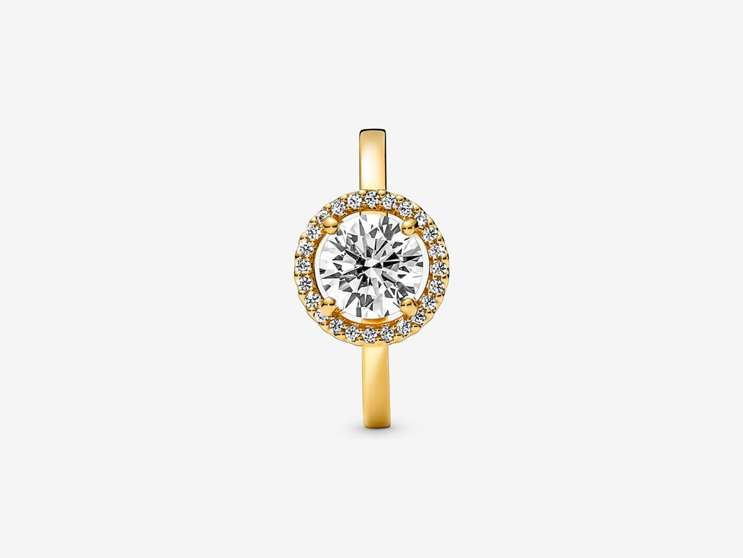 Sparkling Round Halo Ring
