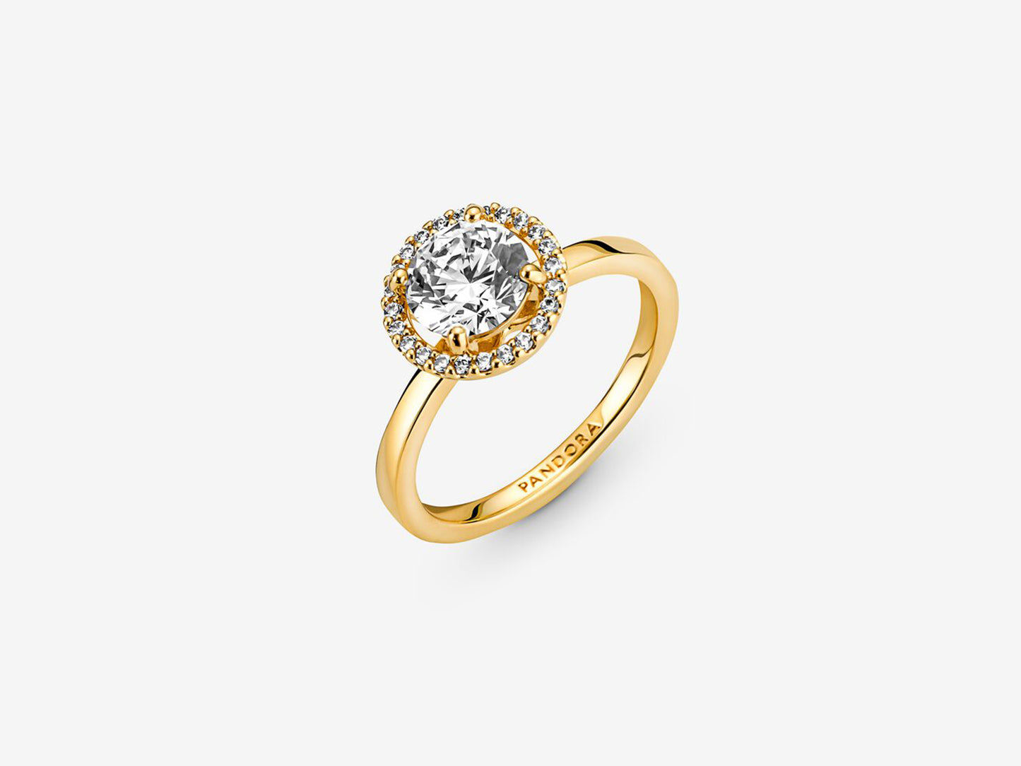 Sparkling Round Halo Ring