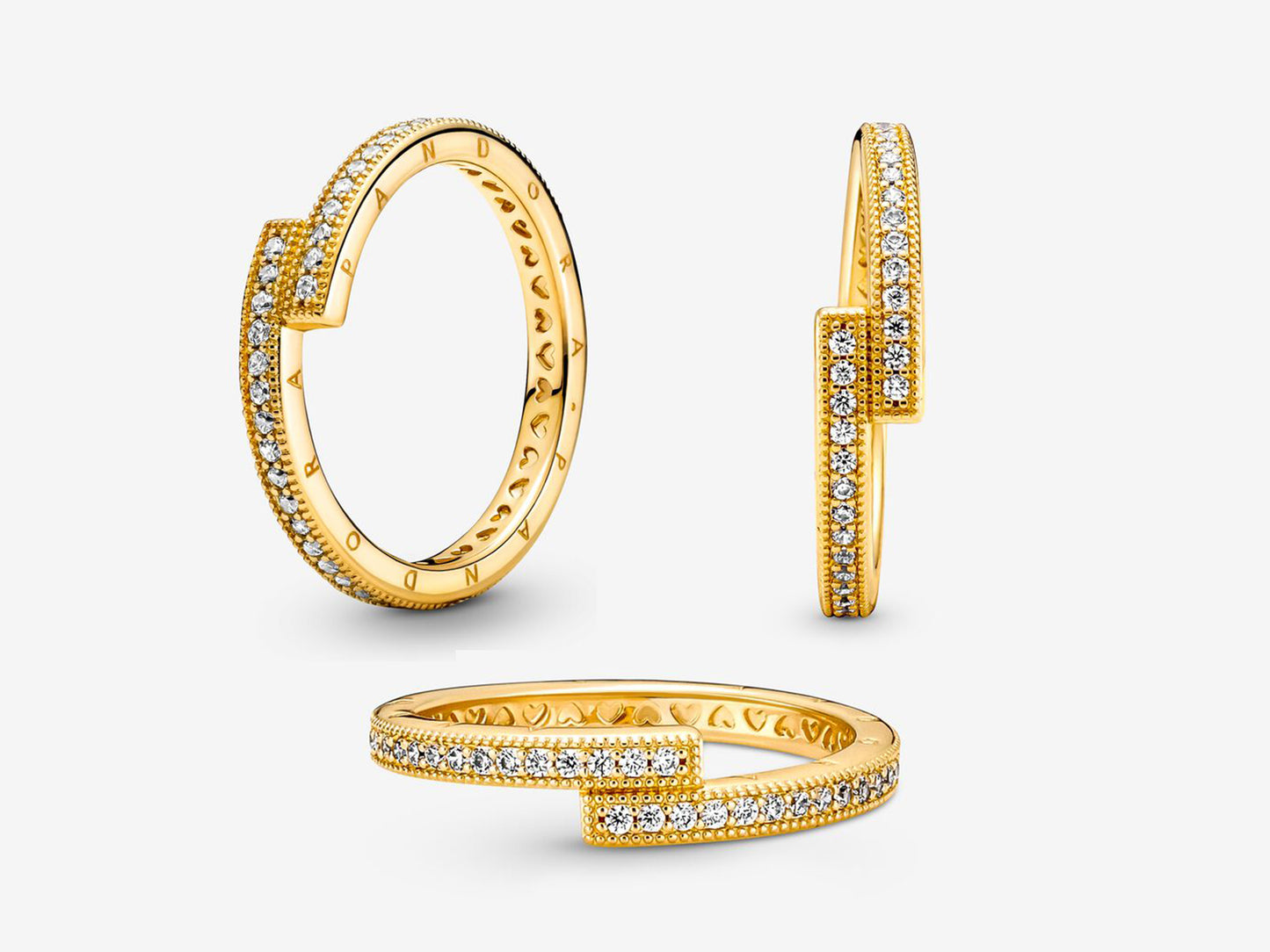 Sparkling Overlapping Ring