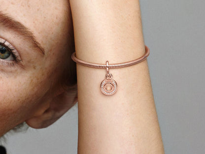 Radiant Crown Letter O Charm