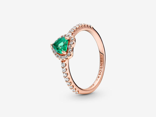Sparkling Elevated Heart Ring