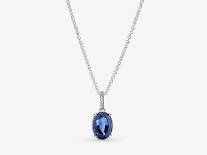 Sparkling Statement Halo Pendant Necklace